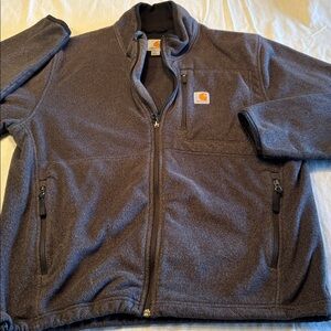 Carhartt Men's Workwear Full Zip-Up Fleece Jacket , Gorpcore Pockets , L , $44